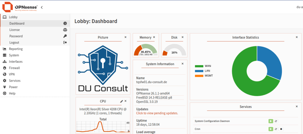 OPNsense-Dashboard